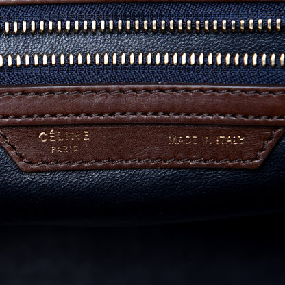 Celine Smooth Calfskin Mini Tri-Color Luggage Navy 6 of 10