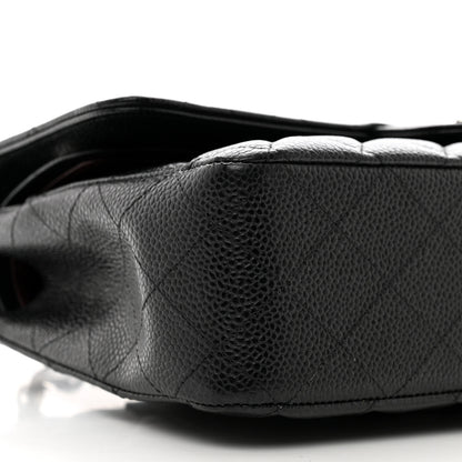 Chanel Caviar Quilted Medium Double Flap Black 9 of 10