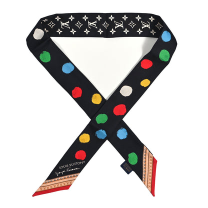 Louis Vuitton LV X YK Silk Monogram Bandeau Black Multicolor 1 of 4