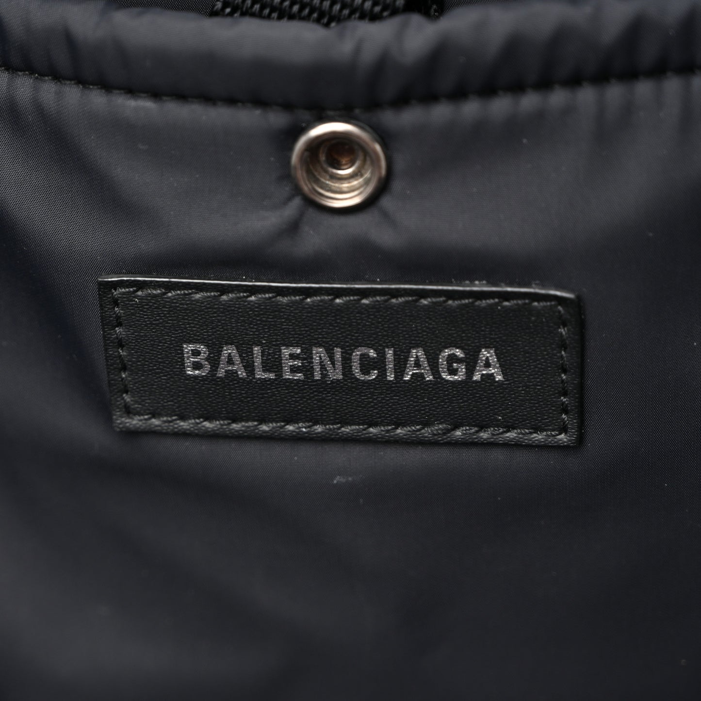 Nylon Logo Embroidered Medium Army Multicarry Backpack Black