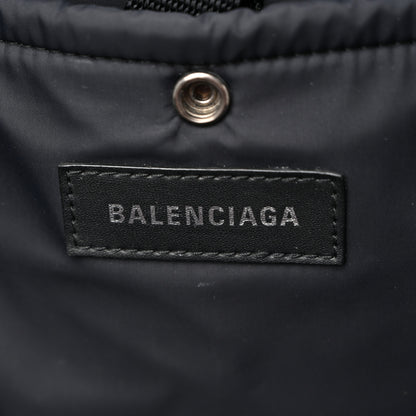 Balenciaga Nylon Logo Embroidered Medium Army Multicarry Backpack Black 6 of 10