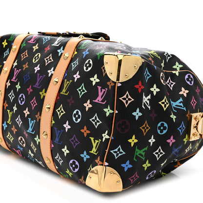 Louis Vuitton Monogram Multicolor Keepall 45 Black 9 of 11