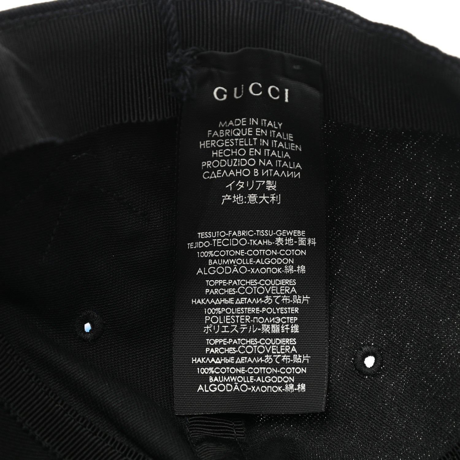 Gucci X MLB Cotton NY Yankees Baseball Hat 57-61 Black 9 of 10