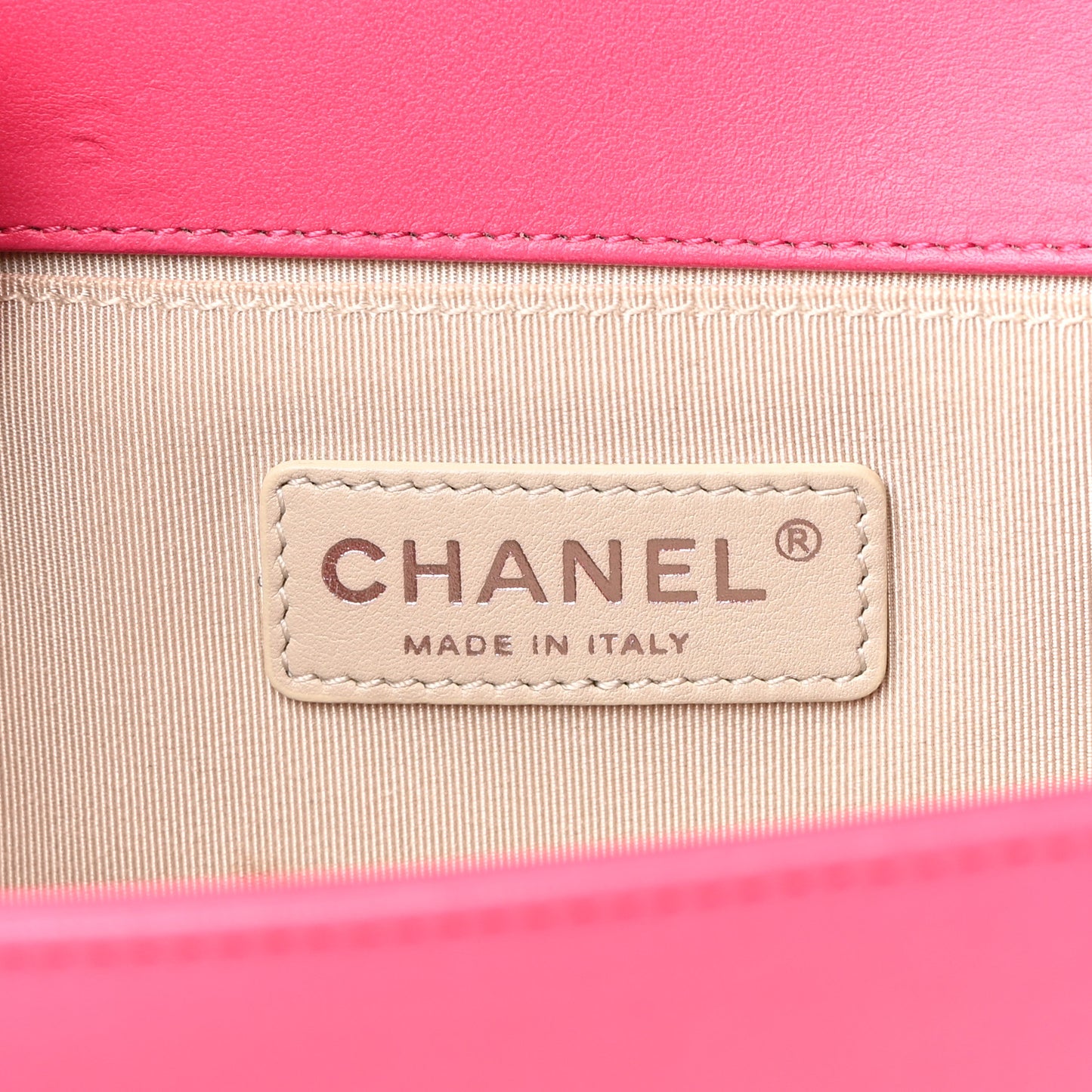 Lambskin Quilted Medium Boy Flap Pink