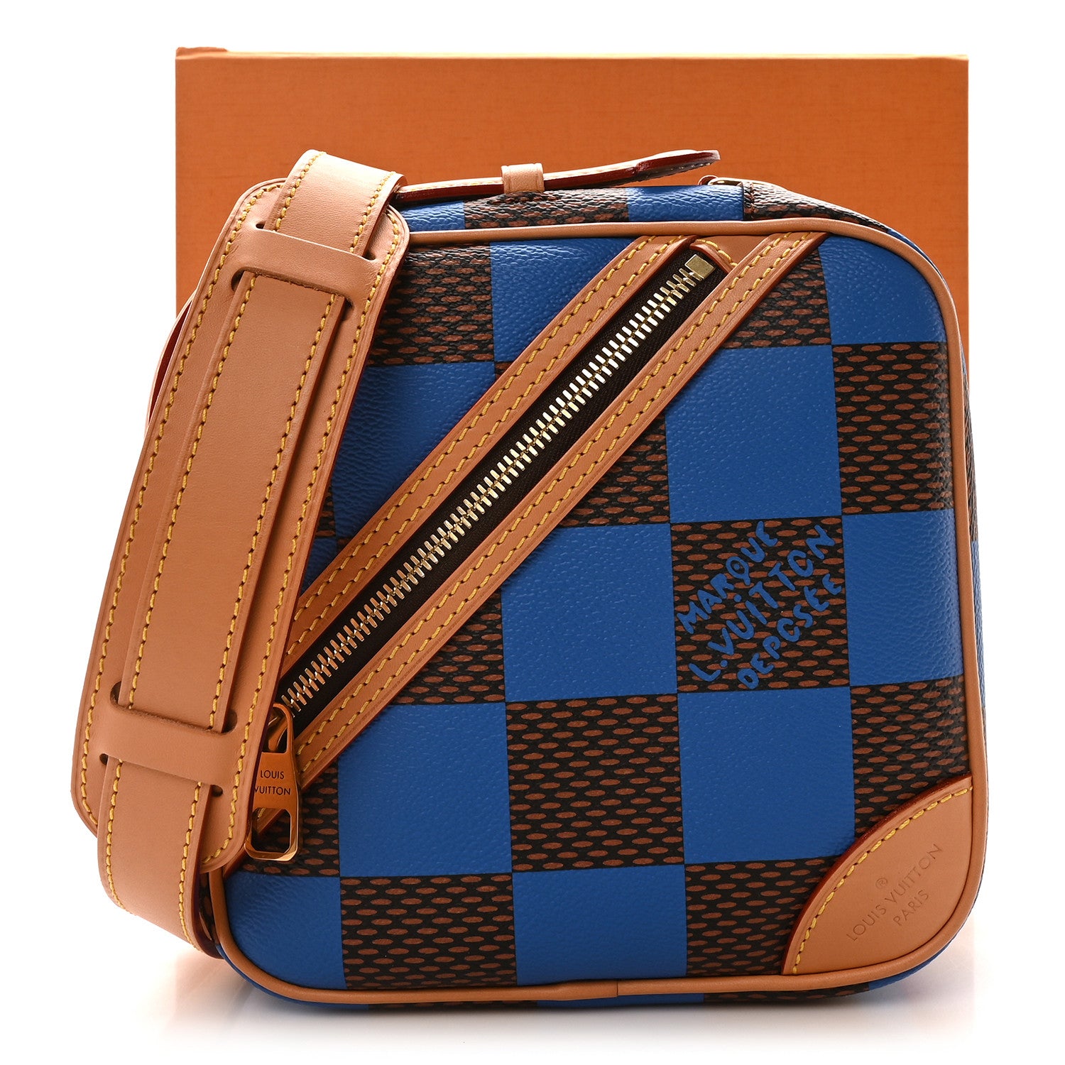 Louis Vuitton Damier Pop Chess Messenger Blue 1704751 – FASHIONPHILE
