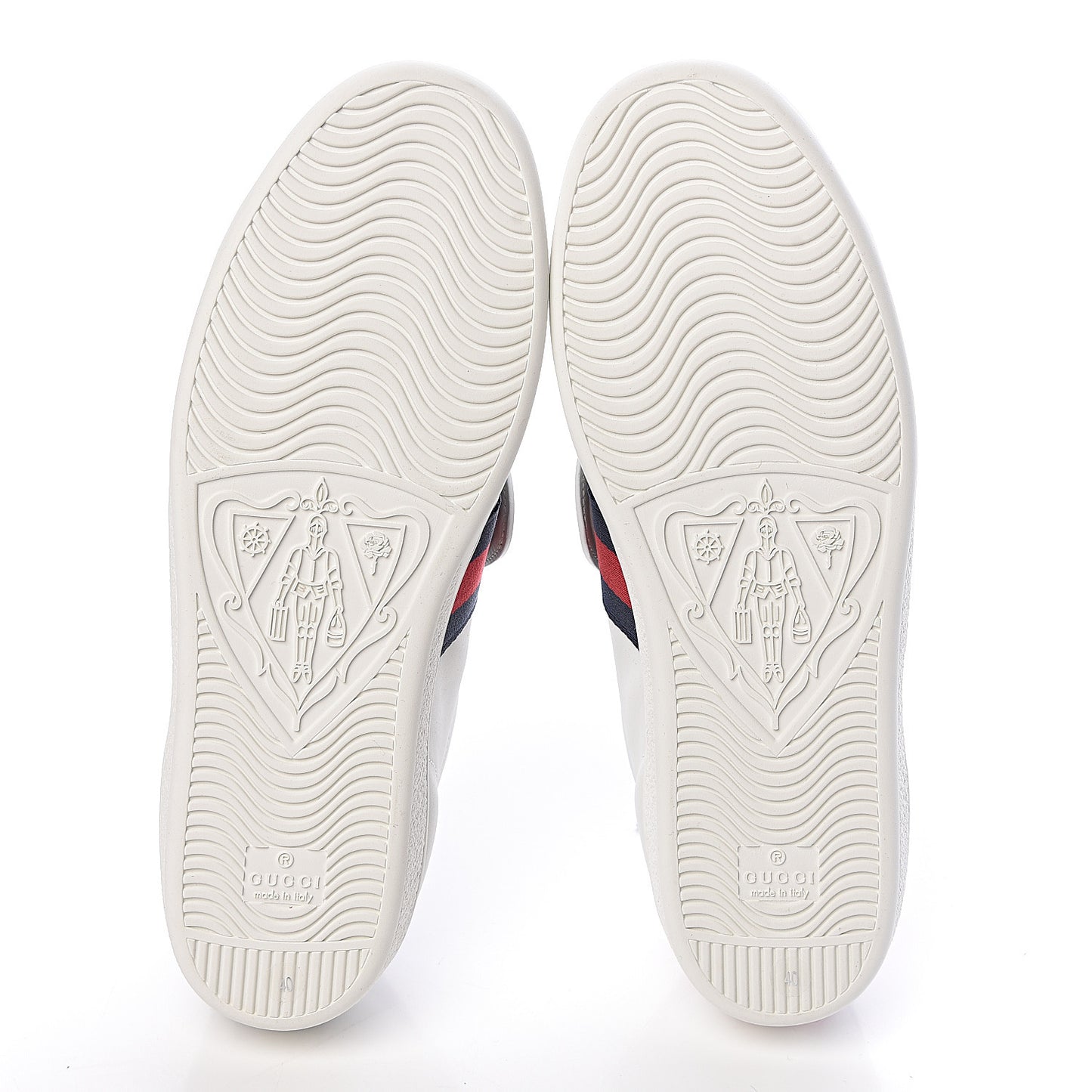 Calfskin Crystal Web LOVED Embroidered Ace Sneakers 40 White