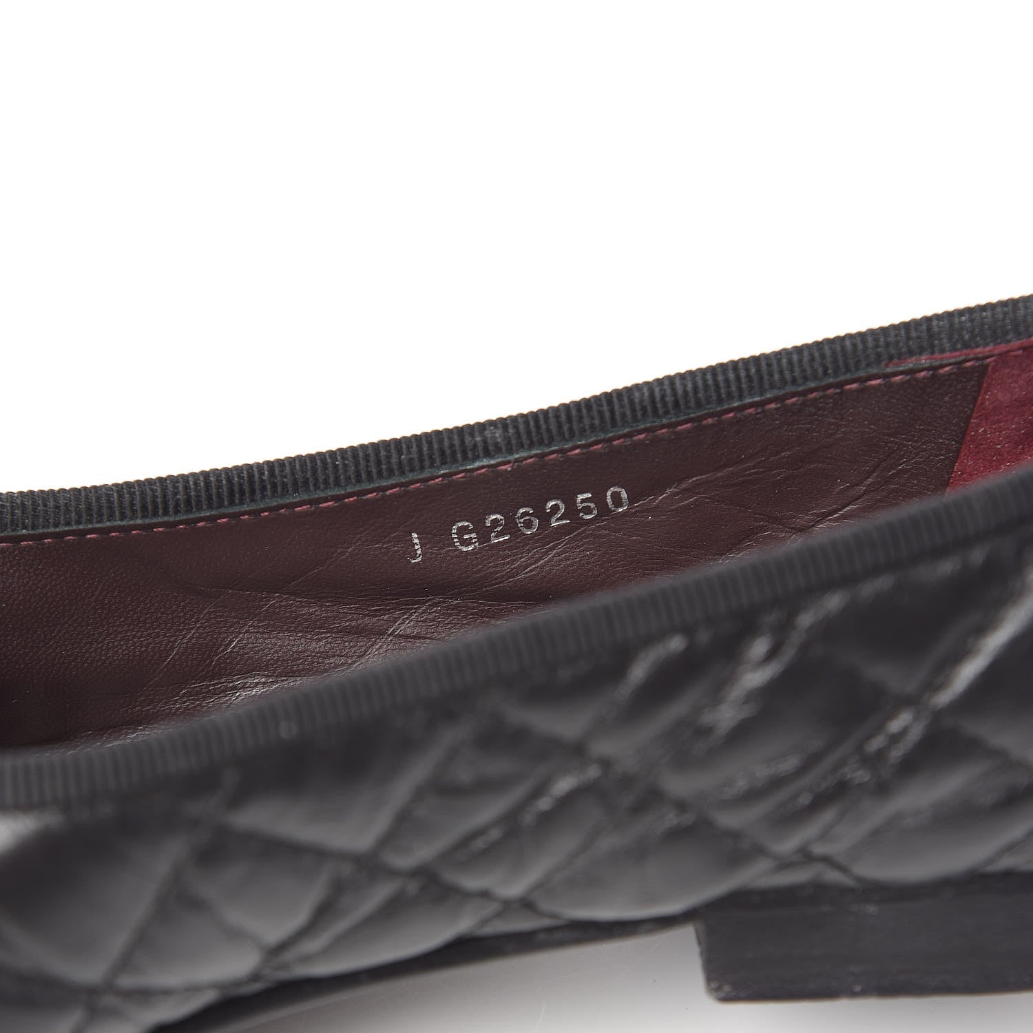 Chanel Aged Calfskin Quilted Cap Toe Ballerina Flats 36 Black 10 of 11