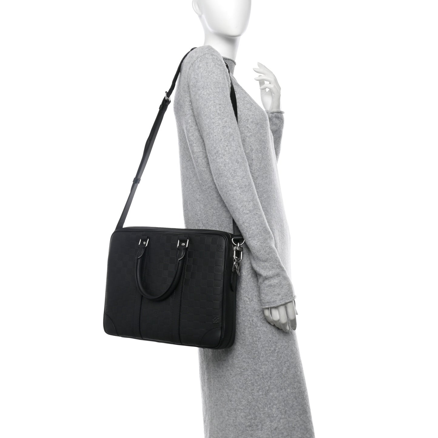 Damier Infini Porte-Documents Voyage PM Onyx