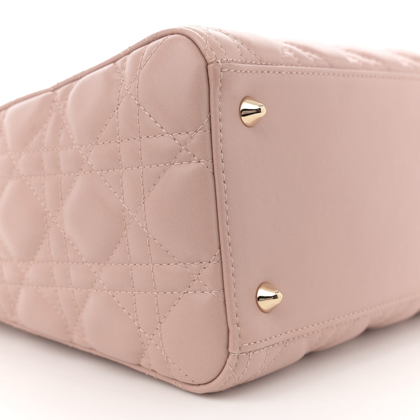 Lambskin Cannage Medium Lady Dior Clay