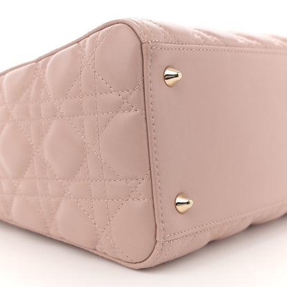 Christian Dior Lambskin Cannage Medium Lady Dior Clay 9 of 11