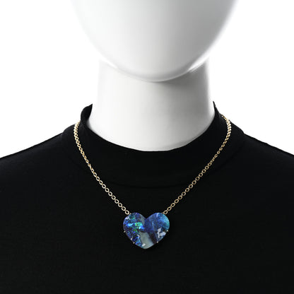 Irene Neuwirth 18K Yellow Gold Boulder Opal One of a Kind Love Pendant Necklace 2 of 6