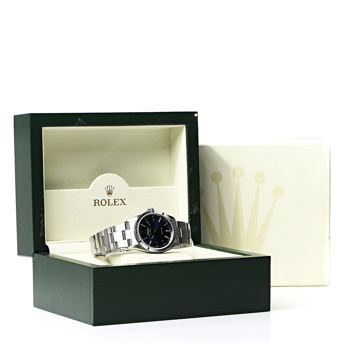 Stainless Steel 34mm Oyster Perpetual Air-King Precision Watch Blue 14010M