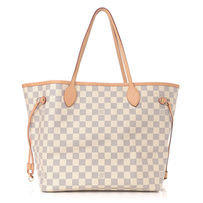 Louis Vuitton Damier Azur Neo Neverfull MM Rose Ballerine 3 of 12