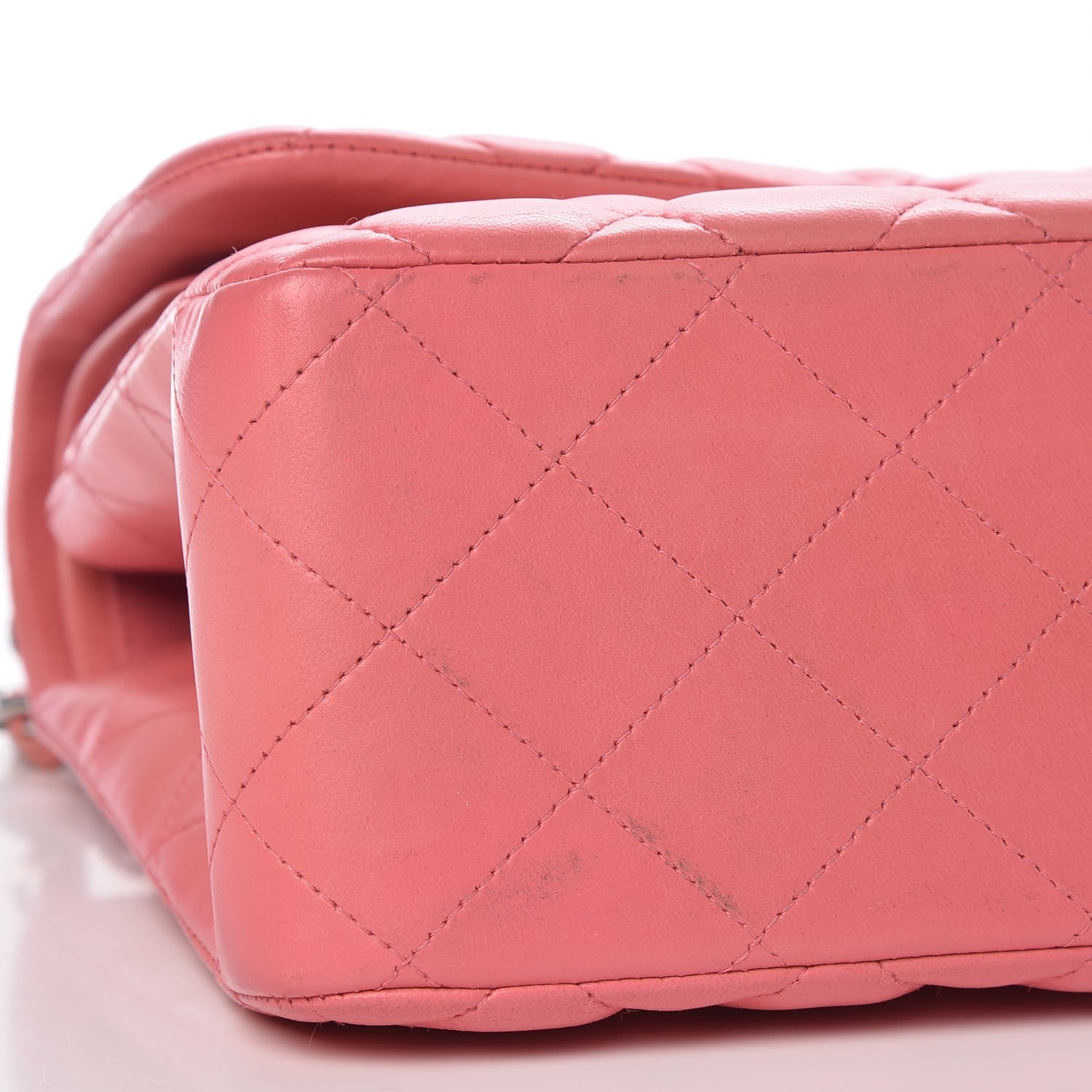 Chanel Lambskin Quilted Jumbo Double Flap Pink 8 of 10