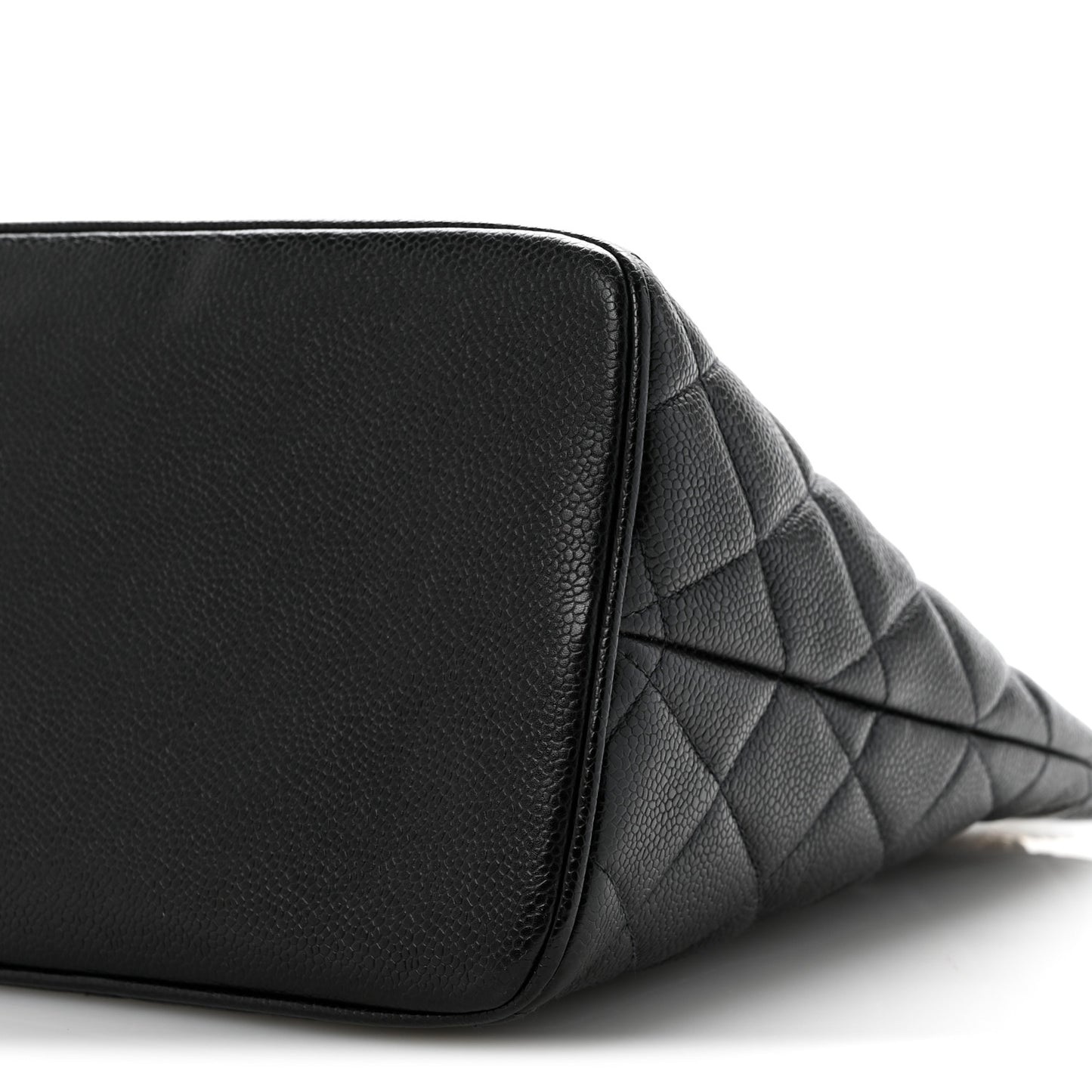 Caviar Quilted Medallion Tote Black