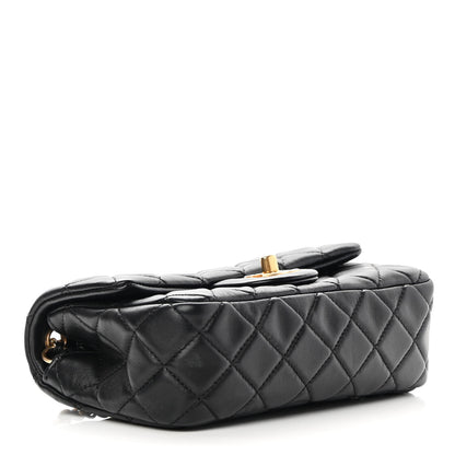 Chanel Lambskin Quilted Mini Rectangular Pearl Crush Flap Black 4 of 17
