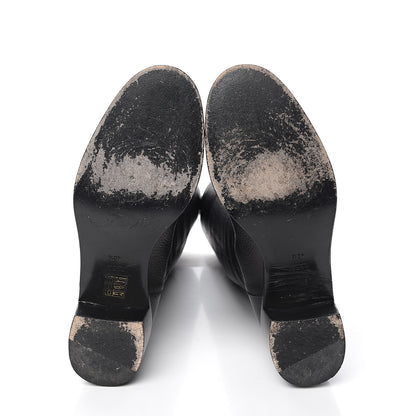 Gucci Calfskin Interlocking G Boots 40.5 Black 5 of 10