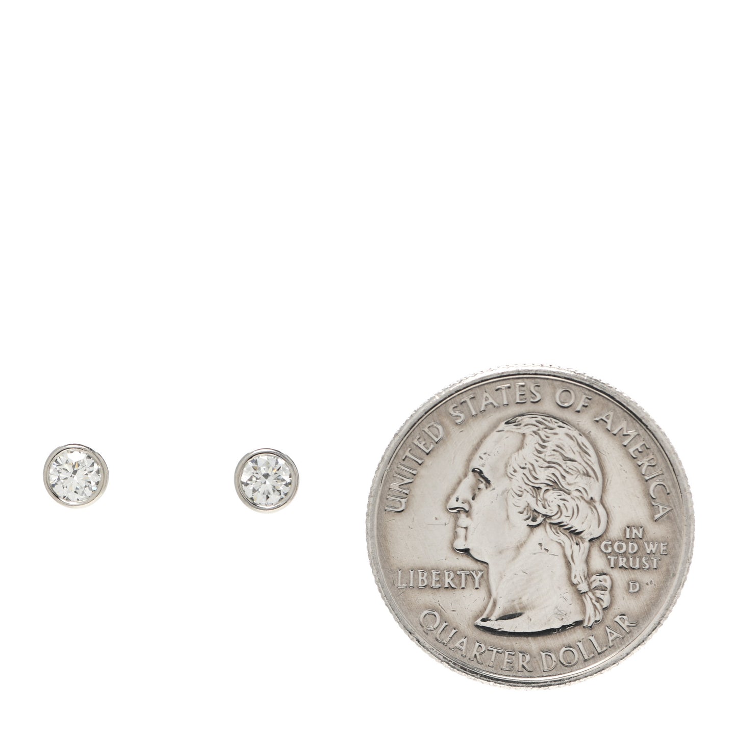 Platinum Diamond .41ctw Elsa Peretti Diamonds By The Yard Earrings