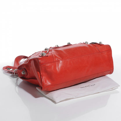 Balenciaga Agneau Giant 21 Silver Hardware CIty Vermillion 4 of 11