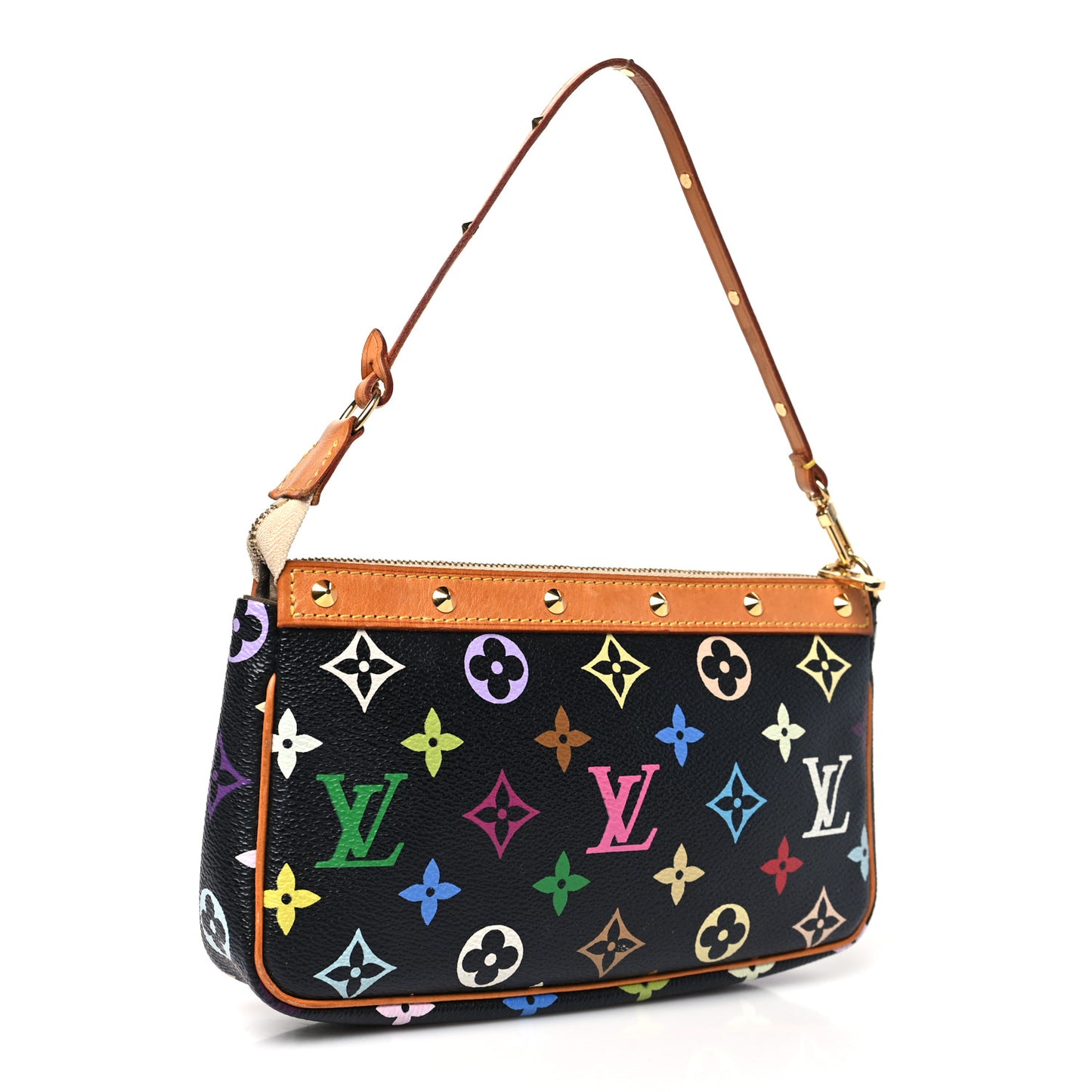 Monogram Multicolor Pochette Accessories Black