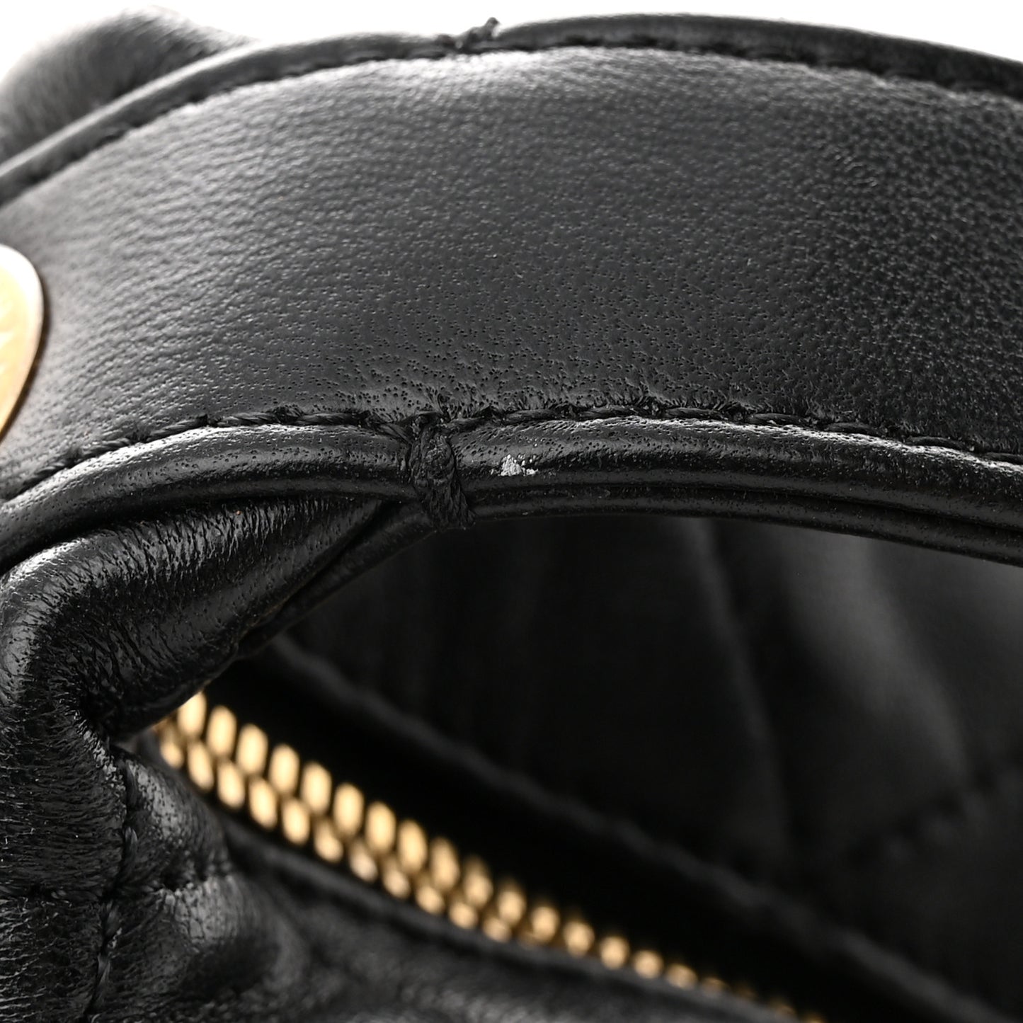 Lambskin Quilted Small Perfect Meeting Hobo Black