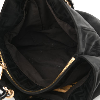 Fendi Zucca Enamel Mia Tote Black 5 of 14