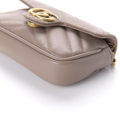 Gucci Calfskin Matelasse Heart GG Marmont 2.0 Coin Purse On A Chain Porcelain Rose 7 of 10