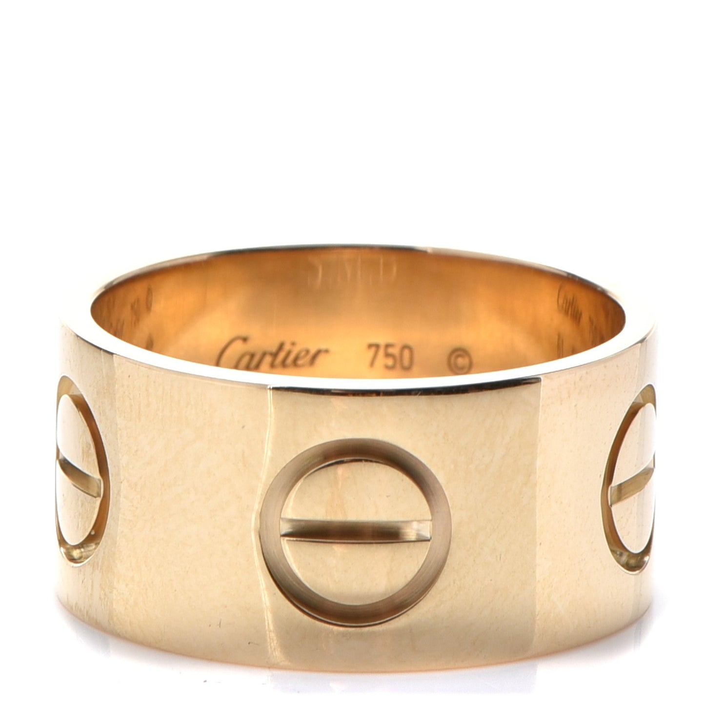 18K Yellow Gold 11mm LOVE Ring 61 9.75
