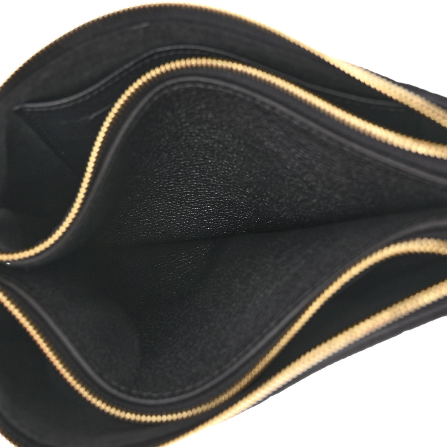 Empreinte Double Zip Pochette Black