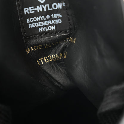 Prada Spazzolato Rois Re-Nylon Triangle Logo Womens High Top Sneakers 39 Black 7 of 11