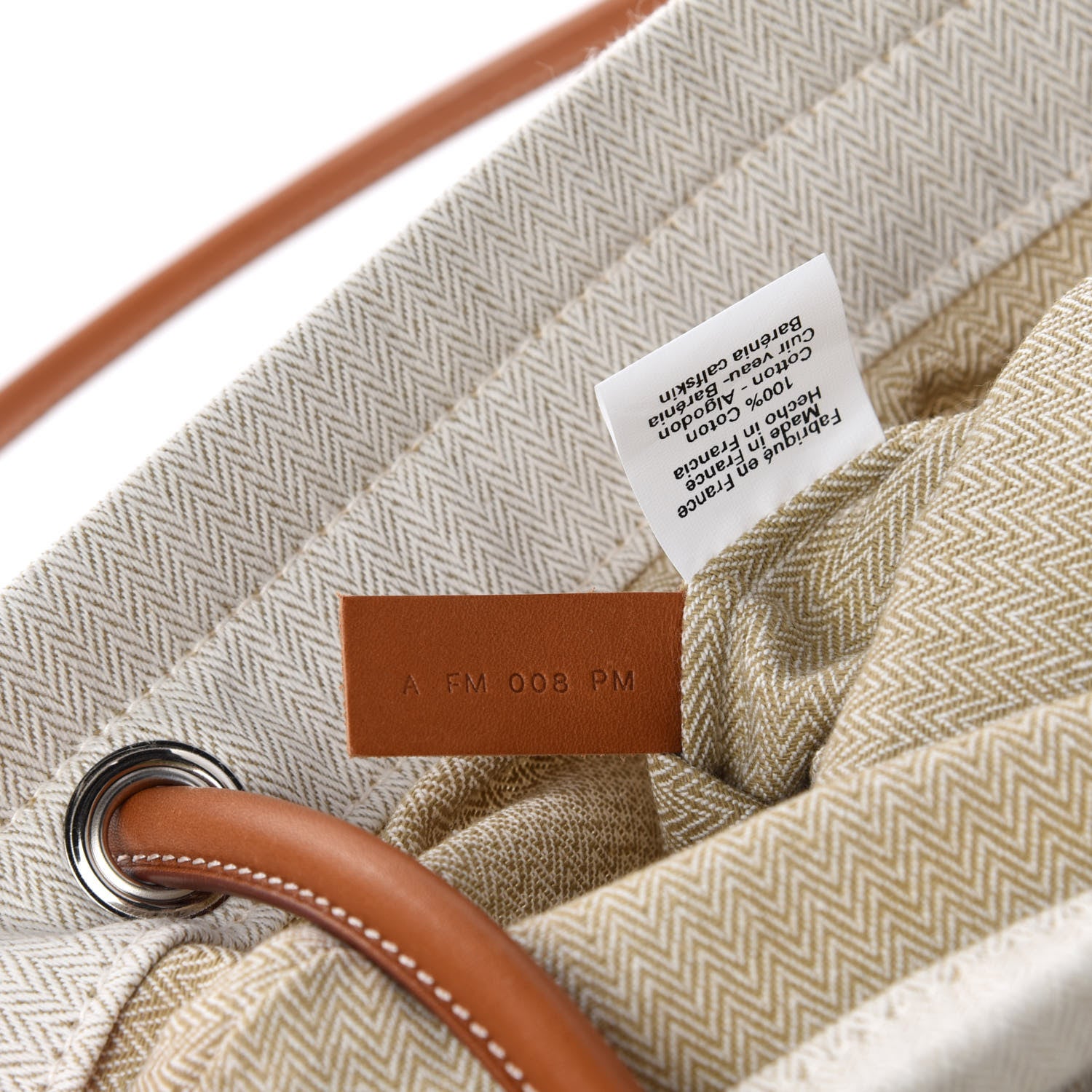 Hermes Canvas Swift Aline Grooming Bag Gold 8 of 9