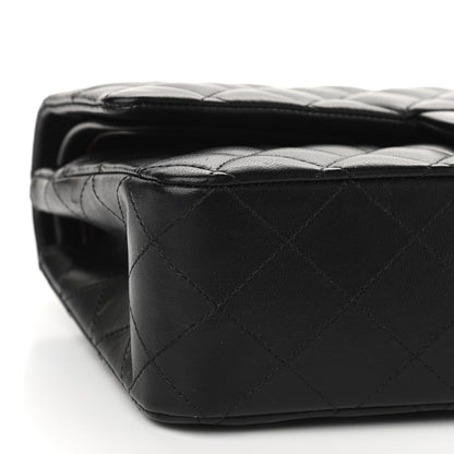 Chanel Lambskin Quilted Medium Double Flap Black 9 of 15