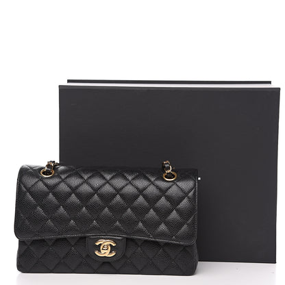Chanel Caviar Quilted Medium Double Flap Black 9 of 9