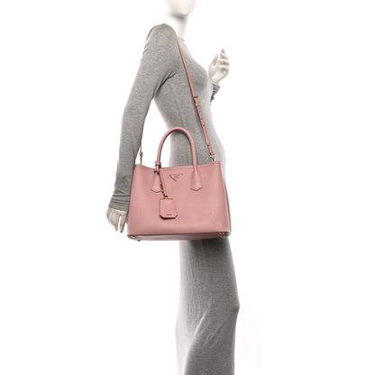 Prada Saffiano Cuir Medium Double Bag Pesco 2 of 14