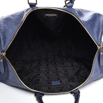 Gucci Guccissima Large Carry On Duffle Blue 7 of 10