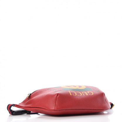 Gucci Grained Calfskin Logo Belt Bag Hibiscus Red 4 of 7