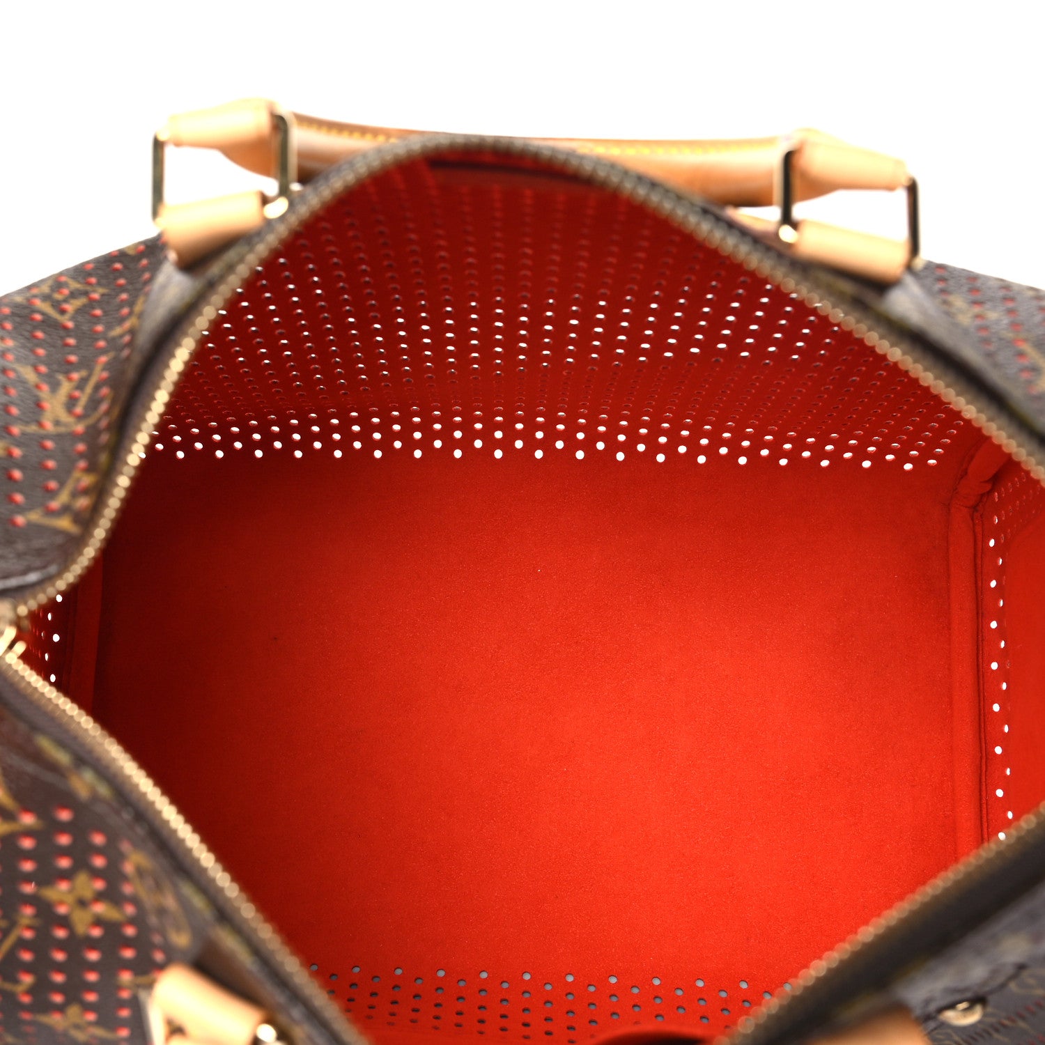 Louis Vuitton Monogram Perforated Speedy 30 Orange 5 of 9