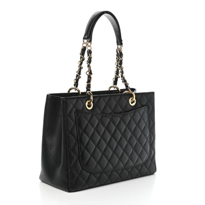 Chanel Caviar Quilted Grand Shopping Tote GST Black 3 of 10