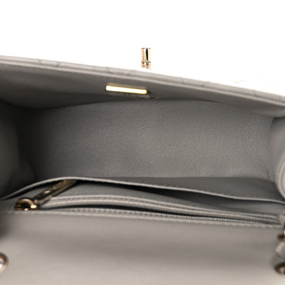 Chanel Lambskin Quilted Mini Square Flap Light Grey 4 of 9