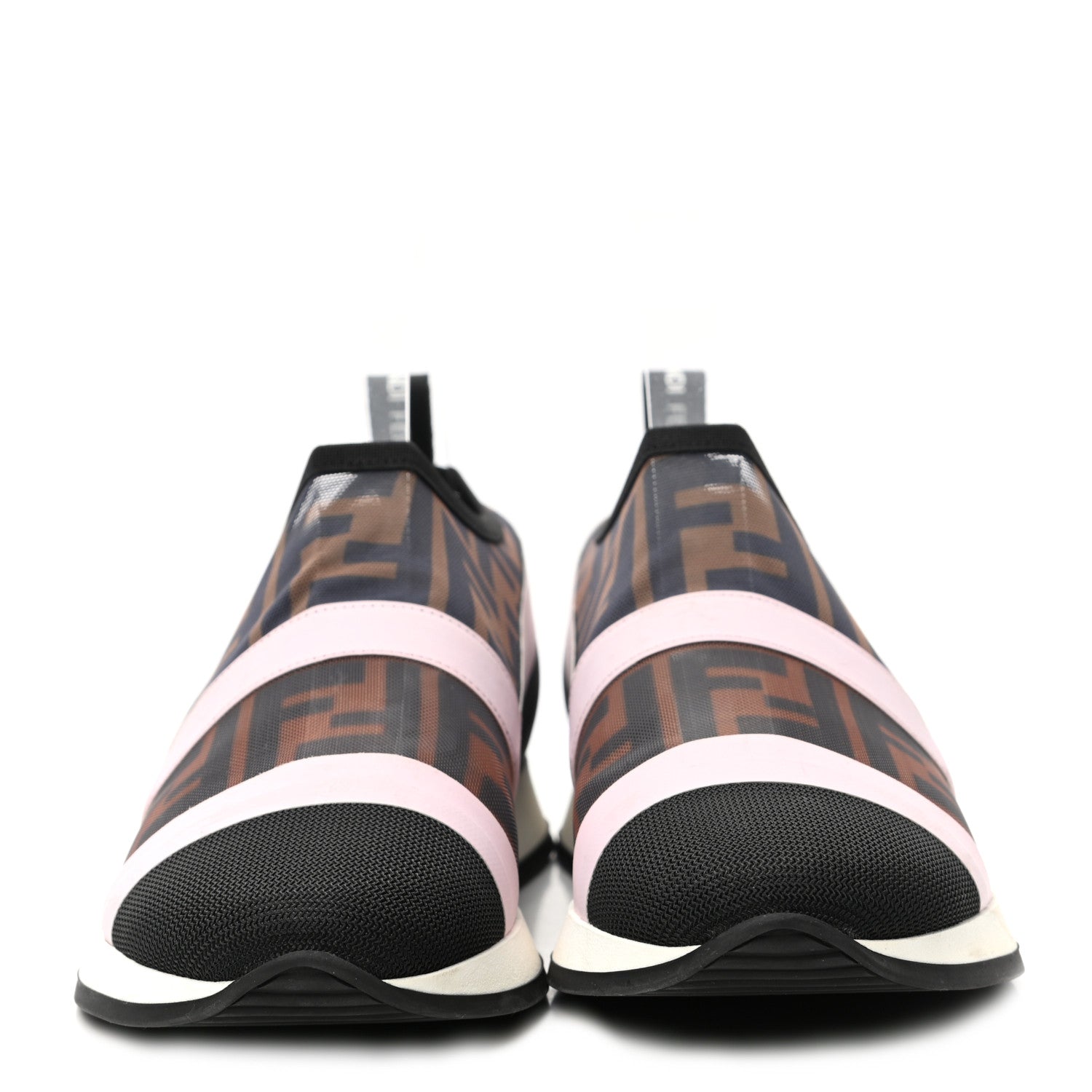 Fendi Technical Mesh FF Sneakers 39 Tobacco Pink 2 of 8