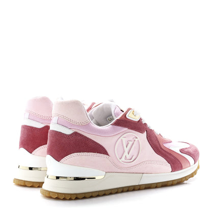 Louis Vuitton Suede Calfskin Run Away Sneakers 36.5 Pink 8 of 18