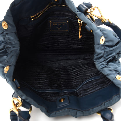 Prada Tessuto Nylon Gaufre Tote Bleuette 5 of 10