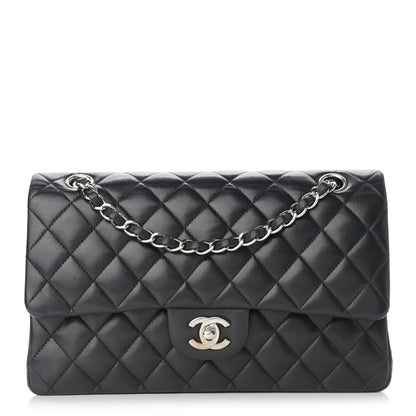 Chanel Lambskin Quilted Medium Double Flap Black 1 of 12