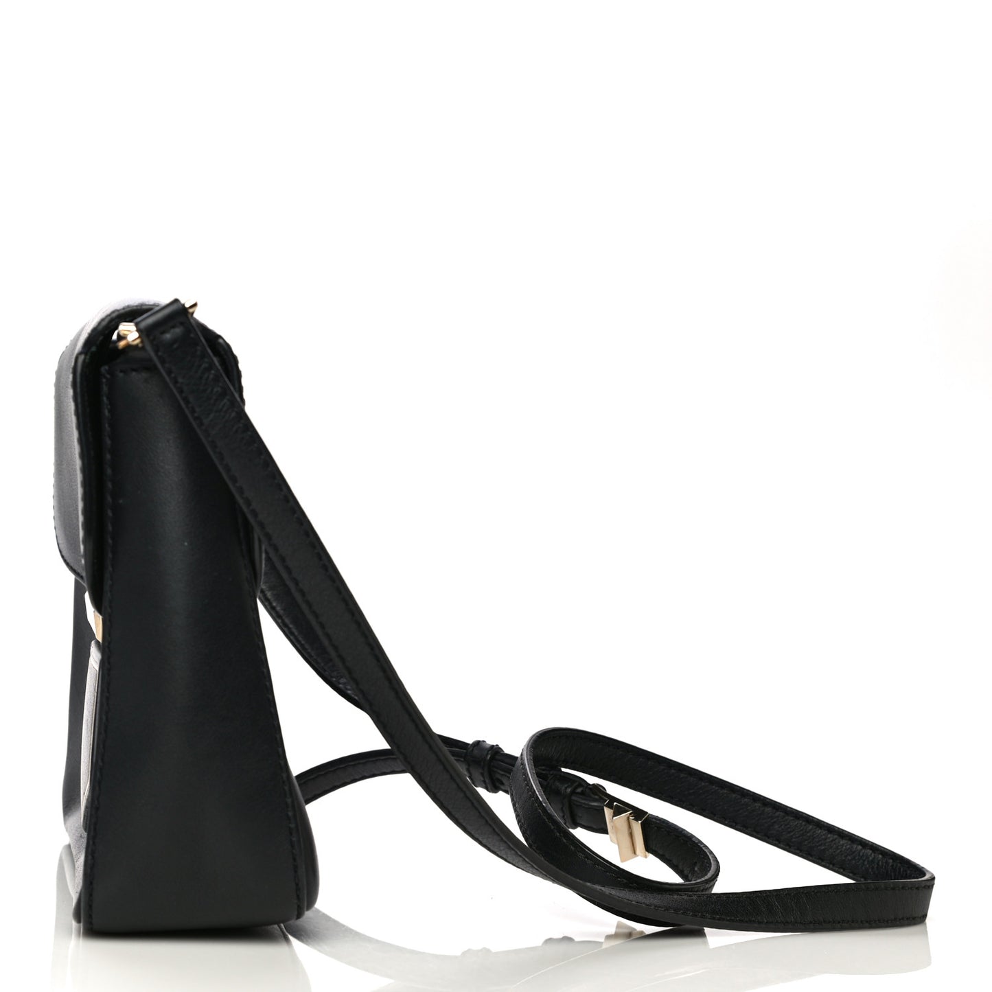 Calfskin Small Nobile Shoulder Bag Black