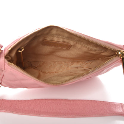 Chanel Caviar Quilted Pochette Pink 5 of 9