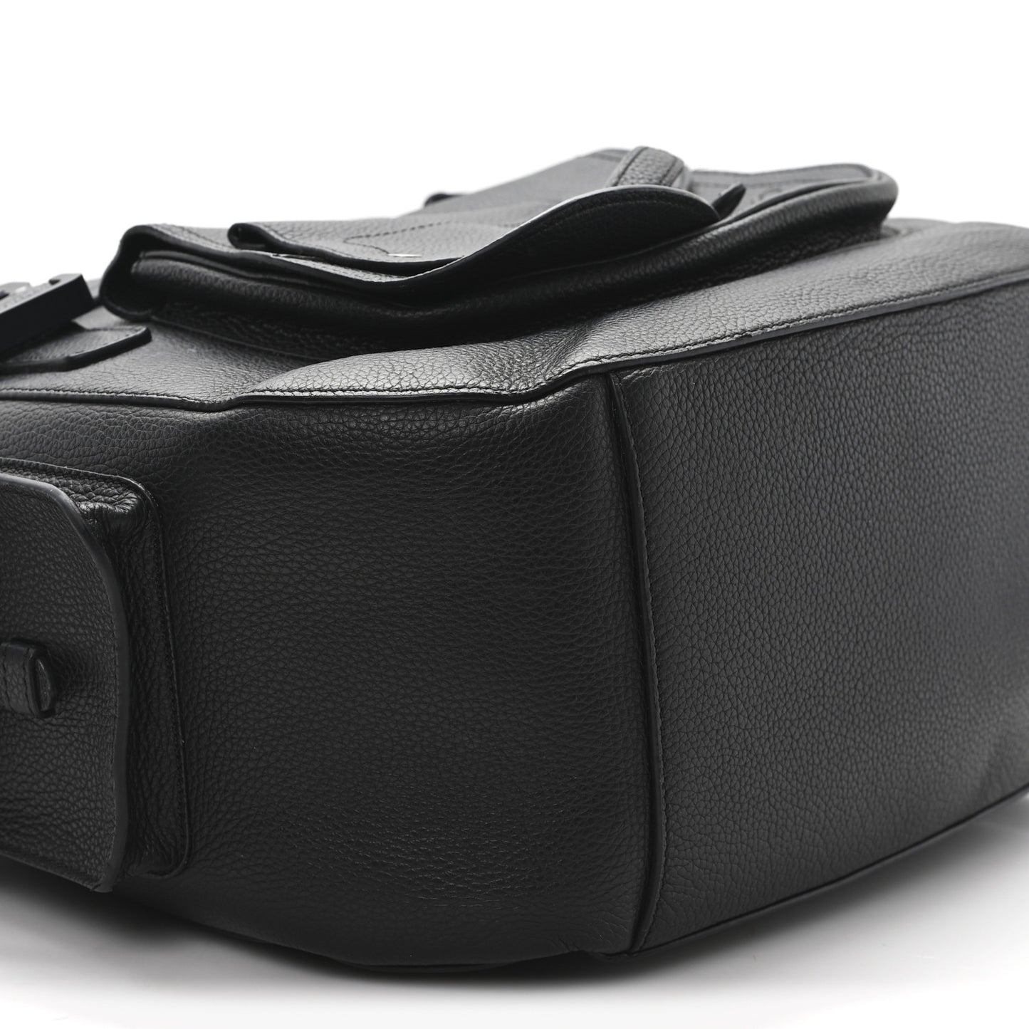 Grained Calfskin Maxi Gallop Backpack Black
