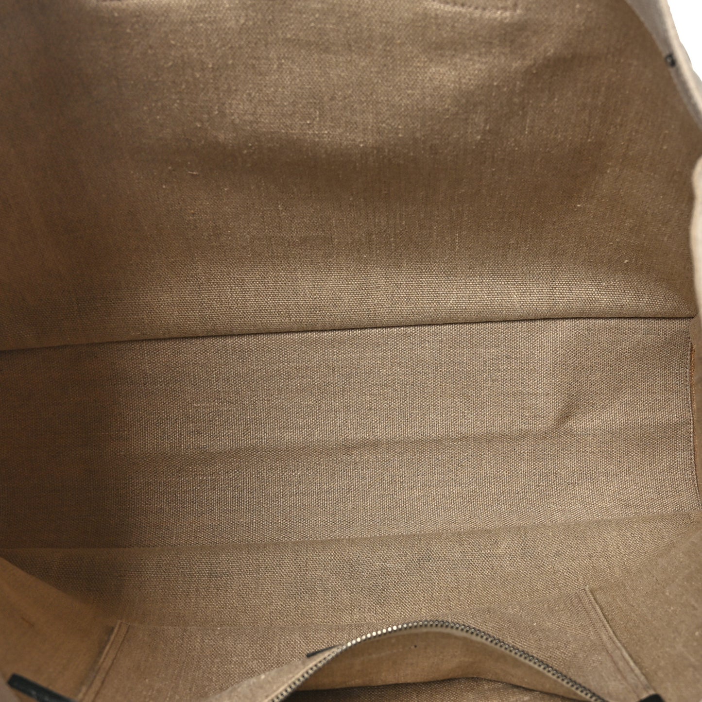 Linen Calfskin Rive Gauche Tote Optic White