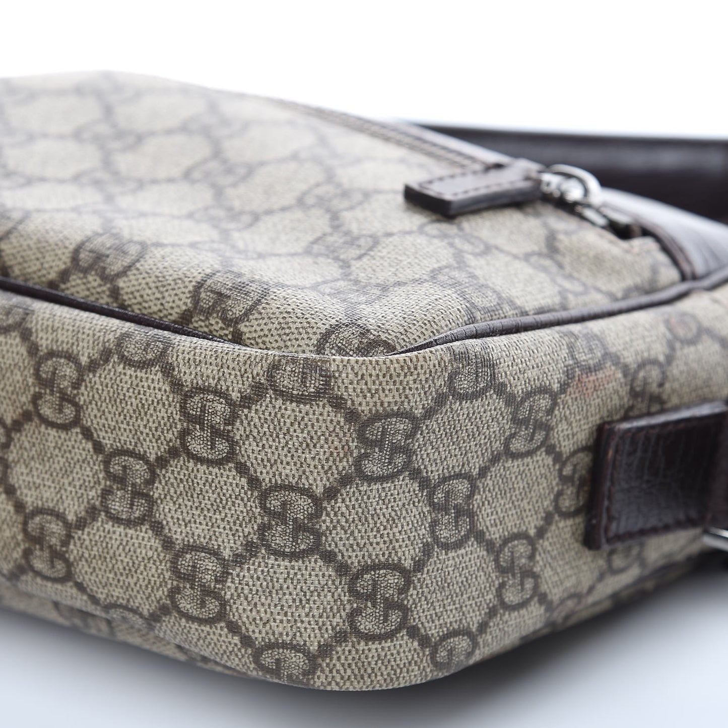 GG Plus Monogram Shoulder Bag Dark Brown