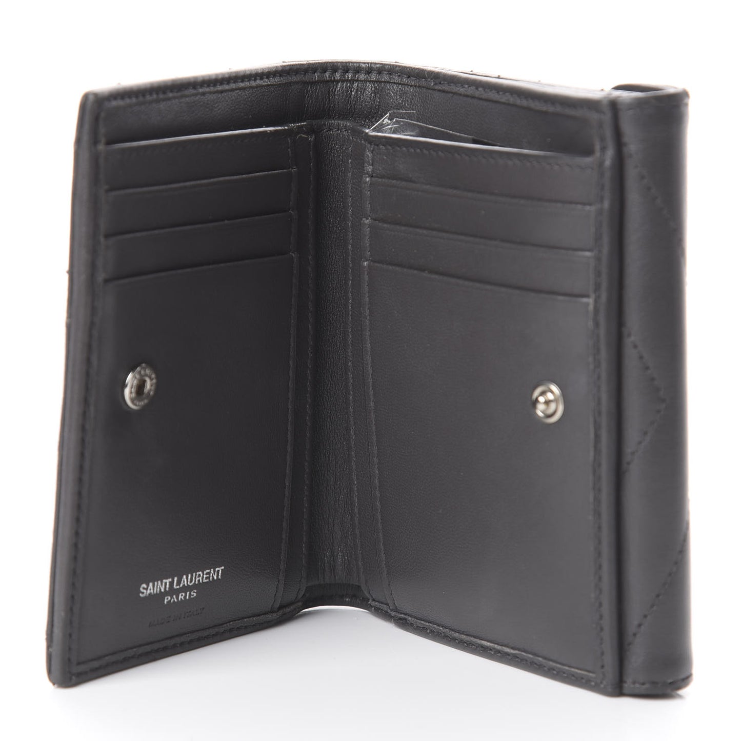Lambskin Y Quilted Monogram Compact Loulou Wallet Asphalt