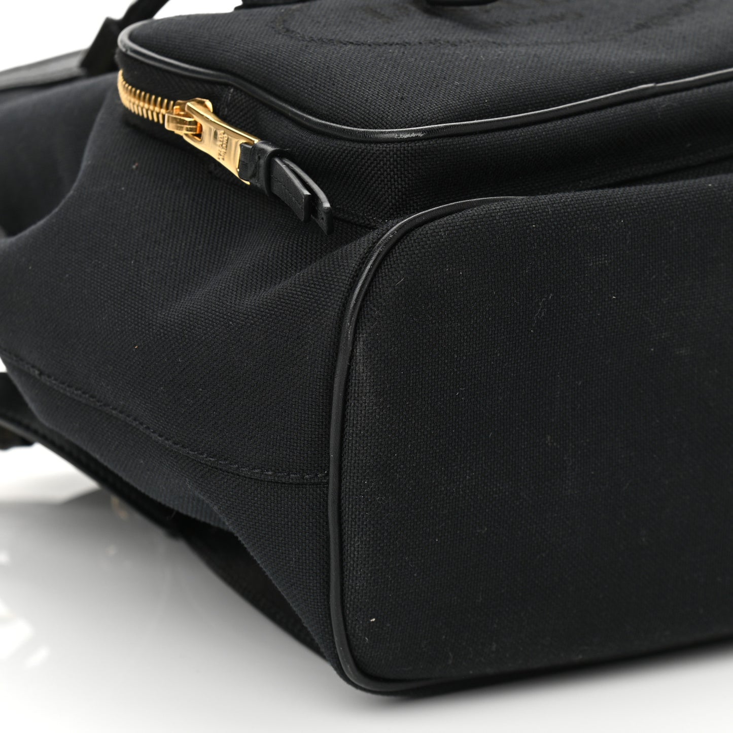 Canvas Drawstring Bucket Black